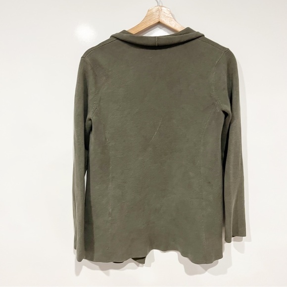 Eileen Fisher Silk & Organic Cotton Interlock Sweater Cardigan Jacket - Picture 3 of 11